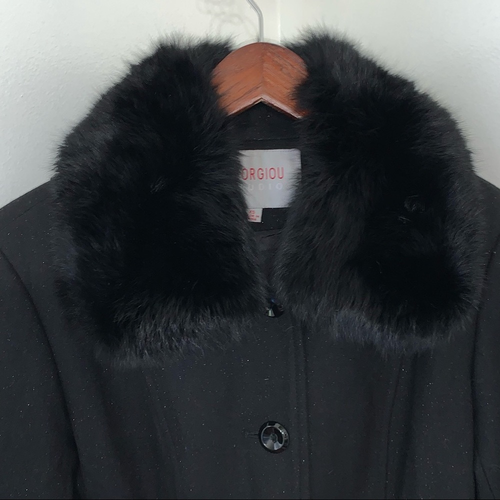 Georgiou Studio Peplum Coat - Picture 2 of 9